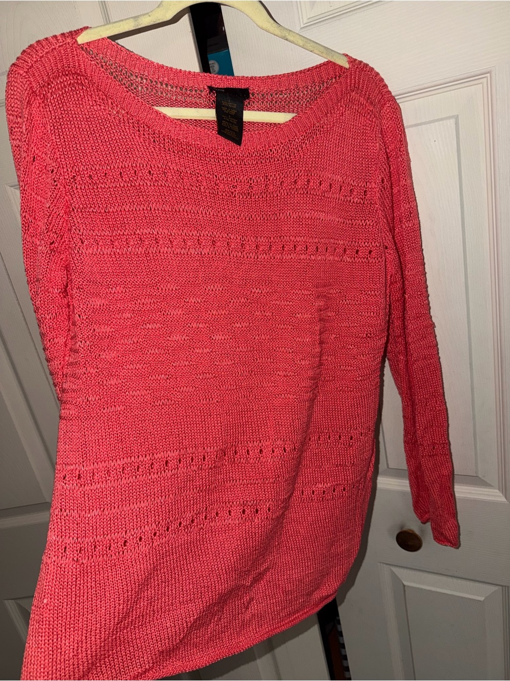 Grace Elements Coral Crewneck Knit Sweater